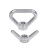 京势 螺母 304不锈钢吊环螺母手拧三角环形螺帽 M16（1个）