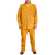 佳楚电焊工作服焊工防护防焊接 T黄色拼皮带领长袖105厘米反穿衣 L