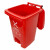 鲁识 LS-ls37 60升 新国标户外脚踏分类垃圾桶酒店物业环卫小区果皮箱 60升红色-有害垃圾