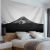 ROBTM现代简约富士山墙面装饰超大背景布客厅沙发卧室壁挂毯床头挂布 7 75高*95宽(+6米灯)