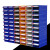 零件盒工具柜乐高分类物料盒螺丝塑料盒收纳抽屉式元件盒子 新款F1:外180*95*50mm全蓝