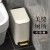 不锈钢垃圾桶 垃圾桶夹缝2022客厅大容量厕所商用卫生间不锈钢厨房带盖 银色