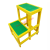 高压绝缘凳 玻璃钢绝缘凳电工凳高低凳三层高压电力梯凳子可移动式单双层平台MYFS 黄色款ABS 高120*90*50