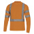 代尔塔 404017 荧光可视工作服长袖T恤款橙色XXL码1件装