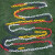 塑料链条路锥链条雪糕筒链件防护链条防护链条红白警示链 6MM厚红白1米