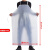 者也（ZYE）PVC防水围裙 普通版 白色软膜透明耐酸碱围裙