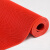 PVC熟胶高端疏水镂空防滑地毯浴室游泳馆卫生间商场厨房塑料地垫 红色 1.6米宽*2米长熟胶材质