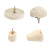 跃励工品带柄白布轮 镜面抛光上蜡布轮蘑菇圆柱圆锥绒布轮磨头 蘑菇100 一个价 