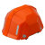 勋狸粑适用日本原装Bloom 2代便携折叠安帽施工地防灾时尚头盔 桔红色 均码 最大头围63cm
