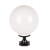 龙代（longdai）LED防水灯户外柱头灯围墙圆球灯球形罩 30cm亚克力材质+黑色四方底座