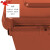 圣极光塑料垃圾桶120L上海分类款户外环卫小区垃圾桶可定制G1385咖啡色湿垃圾