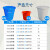 带盖红色水桶塑料水桶生活用桶尼龙耐用超结实提水桶新料牛桶 280升水桶无盖蓝色