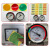 工百利 表盘指示贴 压力表标签标识贴表盘反光圈限位标贴环管贴 绿色/半圆/10厘米【10个】
