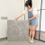 防滑大理石pvc地板贴自粘地板革商用加厚耐磨防水仿瓷砖 浅灰色 K243Y 60x60