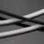 玛仕福 齿形套线管 KG电线套管绝缘保护套塑料套管卡扣U形护线套 黑色KG014（10米）