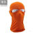 电焊面罩焊工专用隔热防防烤脸晒薄款冰丝头套防尘防护装备遮阳帽 双孔头套橙色