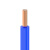 起帆电线电缆 RV1平方国标铜芯特软线 多股软线导体结构 蓝色100米