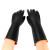 谋福 CNMF 8570 耐酸碱工业乳胶手套 加厚牛筋 工业劳保手套 纯天然乳胶手套  黑色耐酸碱款55cm 手套 