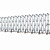 手动型移动不锈钢伸缩护栏 工厂企业单位大门分段平移门高铁安全 铝合金A款(高度0.9米宽度0.46米