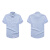 韦路堡（VLOBO word）VY2201002 夏季衬衫工作服男士短袖衬衫短袖衬衫工作服(定制) g 蓝色 5XL 