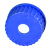 GL45 耐高温螺口试剂瓶盖 PBT盖子 流动相盖 蓝盖瓶盖子 彩色实心 GL45蓝色开孔盖 15mm