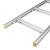沃数 铝合金走线架 ZXJK700 轻型4C铝材梯式桥架 宽700mm×长1米