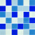 以琛 定制马赛克瓷砖玻璃水晶水池游泳池鱼池蓝色背景墙卫生间阳台装修整箱起发，50片一箱，物流点需自提 30三色蓝联长318 3030
