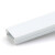 ABLEMEN PVC白色装配走线槽 阻燃绝缘明装室内穿线槽电线电缆网线过线槽 50*25mm方型槽 5米（1米*5根装）