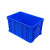 定制长方形周转箱塑料收纳箱加高加厚零件盒物料盒塑料盒工具盒带 加高4#蓝415*301*222