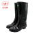 双安 耐酸碱鞋 BX005（S）高筒36cm 37码 橡胶雨靴 防化学品防腐蚀 耐磨防滑
