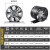 卫生间吸力排气扇厨房通风换气扇大租房排风扇油烟抽风机圆形 直筒6寸150mm白色