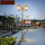 欧式路灯220v超亮户外子3米小区防水花园别墅高杆景观灯 向上高1.75米黑色(赠送led灯泡)