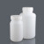 NIKKO塑料瓶大容量大小口试剂瓶广口黑色棕色避光瓶HDPE白色样品 棕大口1L