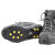 海斯迪克 HK-567 冰爪防滑鞋套 雪地冰面防滑10齿鞋套 便携简易鞋链雪爪冰爪鞋套 XL码