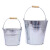 共泰 铁皮水桶 加厚手提桶拎水桶 垃圾铁桶拖地桶酒店餐厅提水桶 18L