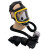 充电便携式电动辅助送风防毒面具长管呼吸器防毒滤尘全面罩面具 风机主体+面罩+黑管