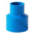 PVC异径直接 给水管件大小头变径接头胶粘塑料管转换直通配件蓝色 50*20mm--蓝色