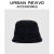 URBAN REVIVO秋冬新款女士时髦经典百搭呢子渔夫帽UAWA30223 黑色 F