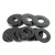 304不锈钢电泳黑色标准平垫圈金属介子垫片M2M3M4M5M6M8M10M12M16 M6*16*1 (10个)