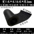 黑色橡胶板工业橡皮垫耐油耐磨防震防滑耐酸绝缘胶板ONEVAN 乳白色 黑1米*15米*2mm
