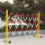 玻璃钢绝缘伸缩管式围栏电力安全施工围挡可移动护栏幼儿园隔离栏 高12*15米长 红白国标加厚