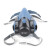 汉盾（HANDUN）HD-FB7702 双滤盒硅胶半面罩 防毒面具有机蒸汽工业粉尘焊接农药防尘面罩