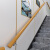 定制适用欧式楼梯扶手实木幼儿园安全拉手室内走廊靠墙老人防滑木护栏 220cm三个固定点