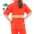 魅祥 短袖带反光条工作服 橙色环卫绿化园林清洁夏季环保服 橙色 180CM
