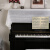 米穗高档现代简约蕾丝钢琴罩半罩钢琴盖布防尘保护罩钢琴凳套罩椅子罩 钢琴盖巾100*210（琴长155内