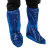 COFLYEE 一次性防护靴套塑料靴套畜牧养殖场长筒鞋套雨天户外防水隔离鞋套定制 蓝色