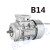 定制适用YS8034 1.1KW4级三相异步电动机铝壳电机380V19轴1100w 小法兰带座B34
