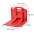 FFOC 挡水板 红色可移动防洪挡板活动式塑料挡板防水防汛必备C型 红色外弯 68*41*61.5cm