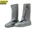 XG京洲实邦 高筒灰色 防滑硅胶雨鞋套加厚高筒靴套JZSB-9244 007白色 M/36-37