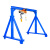 兆安德 龙门吊起重机移动龙门架电动小型升降吊机1/2/3/5T手推式无轨行吊剪板 3吨3.5米X3.5米 